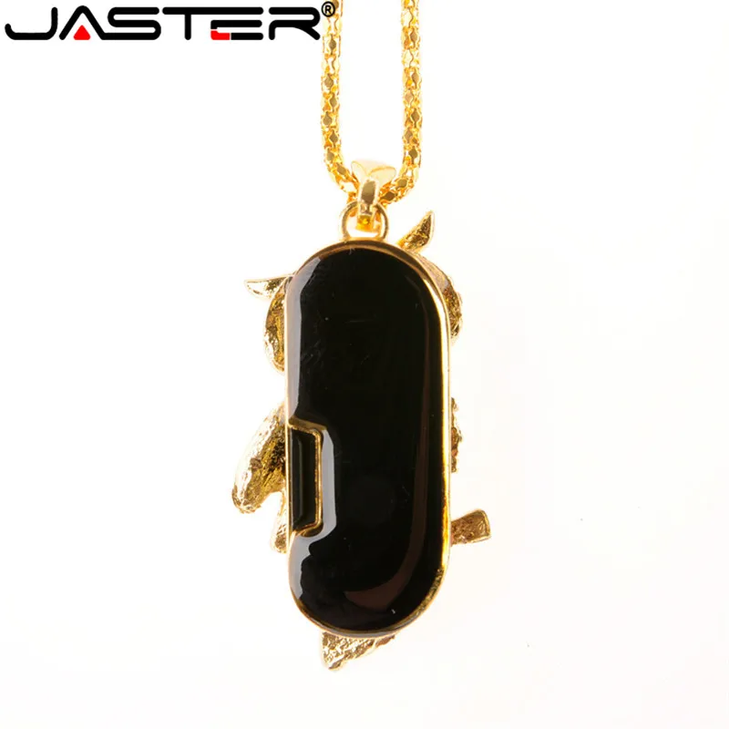 JASTER флеш-накопитель, металлический брелок, 64 ГБ, 32 ГБ, 16 ГБ, 8 ГБ, 4 Гб, кристальная сова, usb флеш-накопитель, флешка, водонепроницаемая, usb флешка