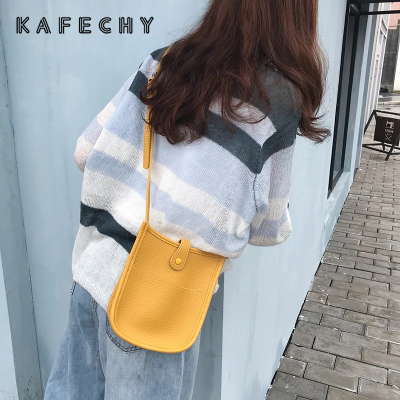 

Small Crossbody Bags For Women 2019 PU Leather Handbag Casual Solid Shoulder Bag Ladies Messenger Bags Purse Mobile Phone Bag