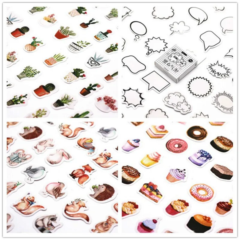 

45Pcs/set kawaii notebook cute Potted plant pattern planner Halloween Decoration school supplies stationery journal notes