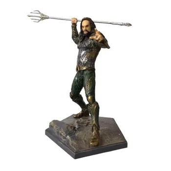 

Justice League Statue DC Comic Film Super Hero Aquaman Arthur Curry Orin with Trident of Neptune 19cm Figure Figurine Toys