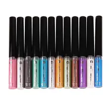12 шт Мерцающая жидкая подводка в ручке яркий Искрящийся Быстросохнущий Водонепроницаемый Гладкий Блестящий подводка для глаз Карандаш Косметика Красота Макияж