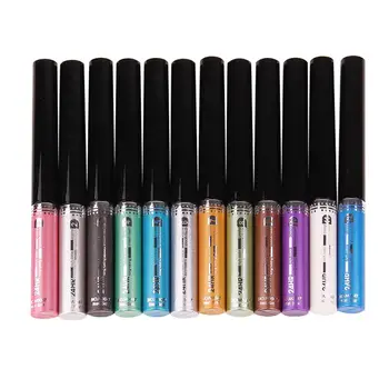 

12PCS Shimmer Liquid Eyeliner Pen Bright Sparking Quick-drying Waterproof Smooth Glitter Eyeliner Pencil Cosmetic Beauty Makeup
