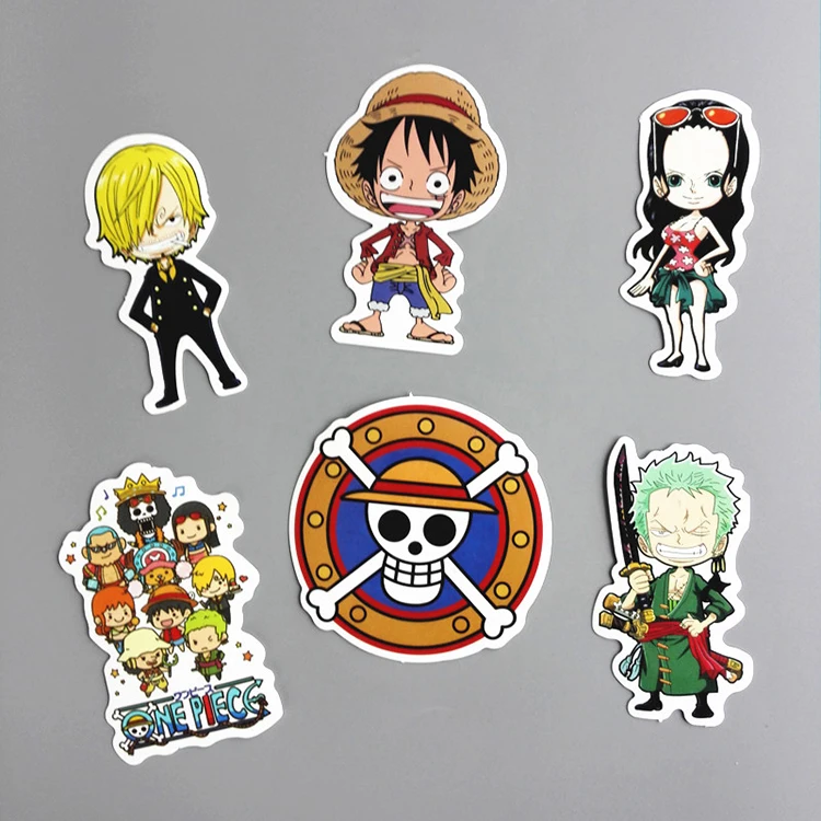 One Piece Stickers For Kids Home Decor Decals 6pcs One One Piece Stickers For Kids Home Decor Decals 6pcs One
