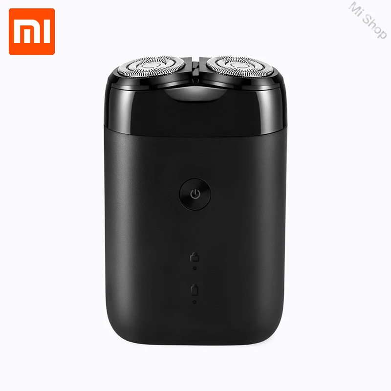 Новинка, Xiaomi Mijia электробритва 2, с Плавающей головкой, портативная Водонепроницаемая бритва, бритвы, USB, перезаряжаемая стальная Мужская - Цвет: Черный