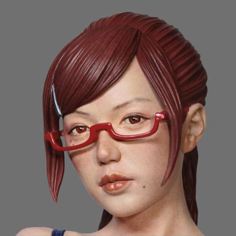 

1/6 Japanese body theme, Naked girl with glasses, Resin Model Figure GK, Unassembled and unpainted kit