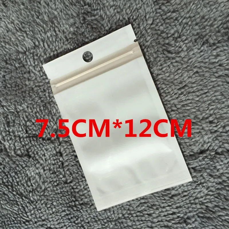400pcs White Zip Lock Reclosable Plastic Zipper Bags Resealable Hang ...