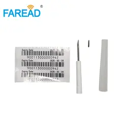 134,2 x100pcs RFID чип ISO FDX-B кГц 1,4 горячая Распродажа x 8 мм Verterinary implantable транспондера с микрочип RFID иглы для верблюд