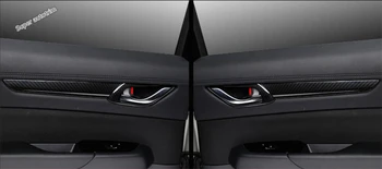 

Lapetus Accessories Inner Door Doorknob Handle Bowl Panel Cover Trim Carbon Fiber Look Fit For Mazda CX-5 CX5 2017 - 2020 ABS
