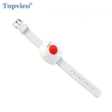 Topvico RF 433mhz Panic Button SOS Emergency Button Elderly Alarm Watch Bracelet Old People GSM Home
