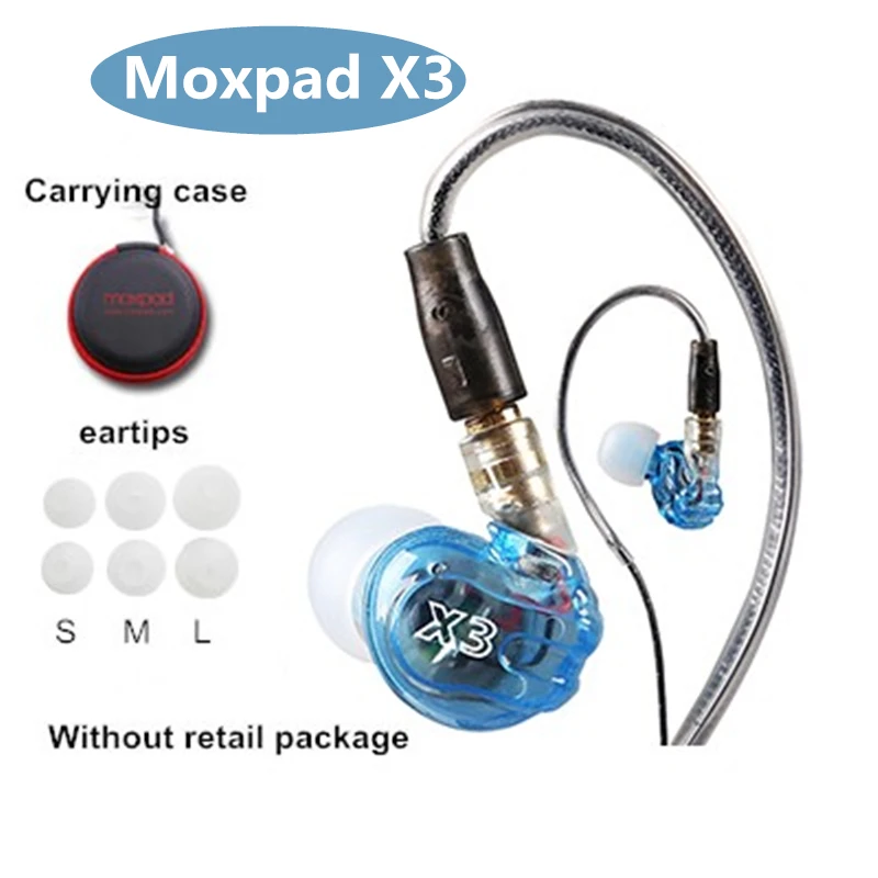 

Promotion! original Moxpad X3 Running Sports In-Ear Earphone Sound Isolating earphone With Mic For iPhone Samsung HTC earbuds