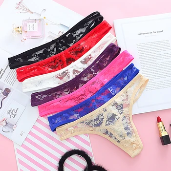 

Free Shipping women sexy lace thongs womens g-strings transparent panties bandage briefs underwear cotton mini lingeries tangas