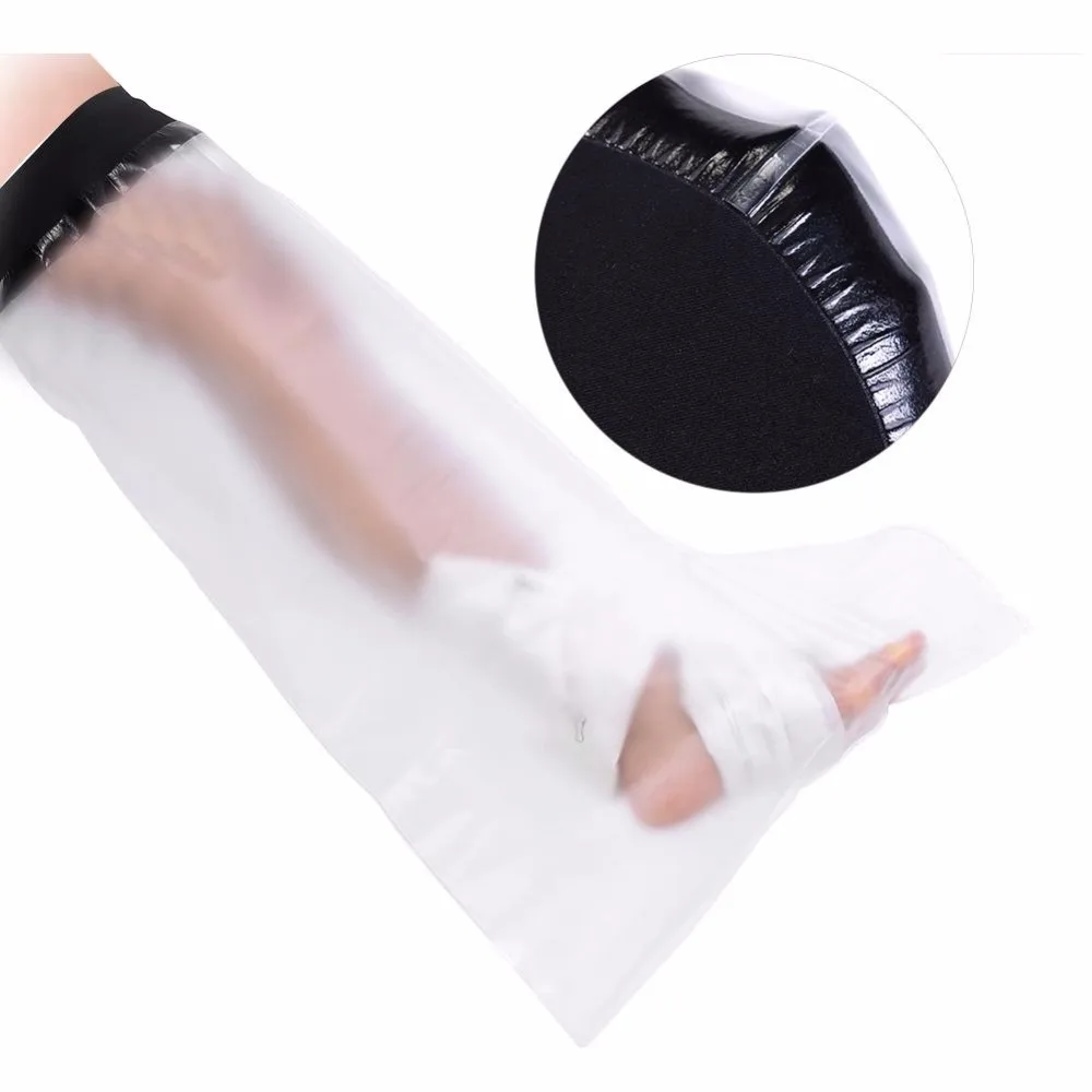 

1pc Waterproof Cast Bandage Protector Wound Fracture Foot Leg Knee Cover for Shower Adult Long Leg
