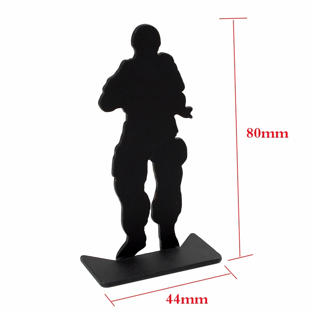 Охотничий металлический целевой модуль 80x44 мм черный для стрельбы упражнений