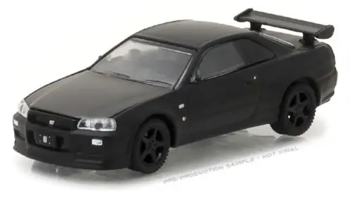 GL 1: 64 BLACK BANDIT 18 2000 Nissan Skyline GT-R модель автомобиля литья под давлением металлические игрушки подарок на день рождения для детей