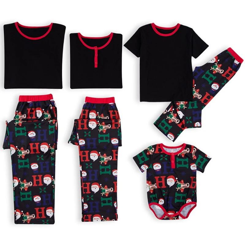 

New Christmas Family Matching Christmas Pajamas Set Women Men Baby Kids Family Kids Photography Santa Claus Clothes Set