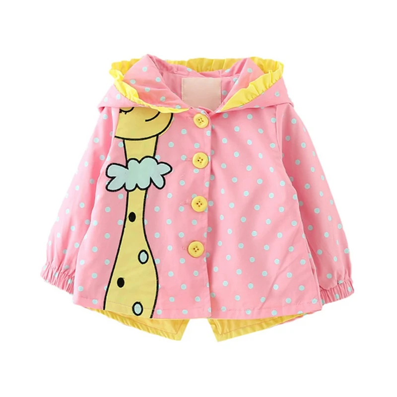 

Baby Girls Cute Jacket Autumn Windbreaker Outerwear Coat For Girl Trench Coat Children Clothes Lovely Casual Coat 3-36M