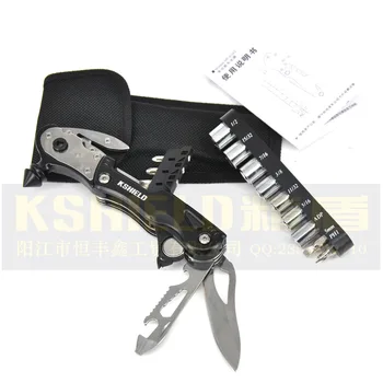 

Mack Walker Multi Tools Pocket EDC Tools with Belt Cutter/Window Glass Breaker LED Torch for Camping, Hiking and Travel