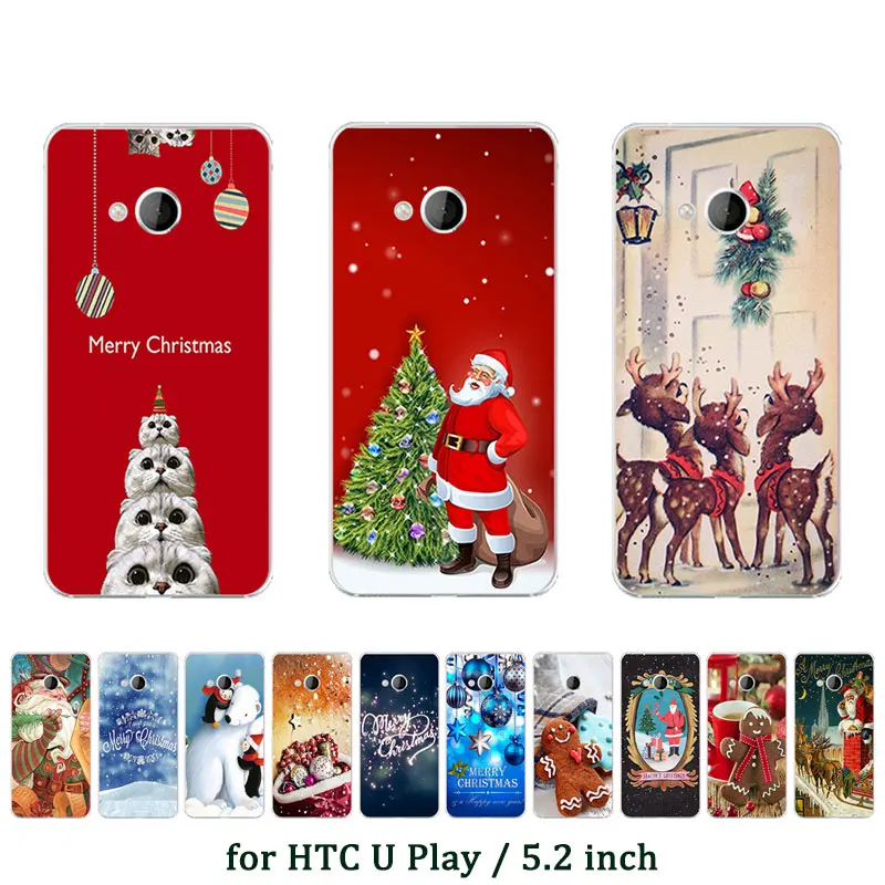 Case For HTC U Play Soft Silicone Phone Case Cover For HTC U Play X'mas Elk Printed TPU for HTC UPlay Alpine Protective Capa Case For HTC U Play Soft Silicone Phone Case Cover For HTC U Play X'mas Elk Printed TPU for HTC UPlay Alpine Protective Capa