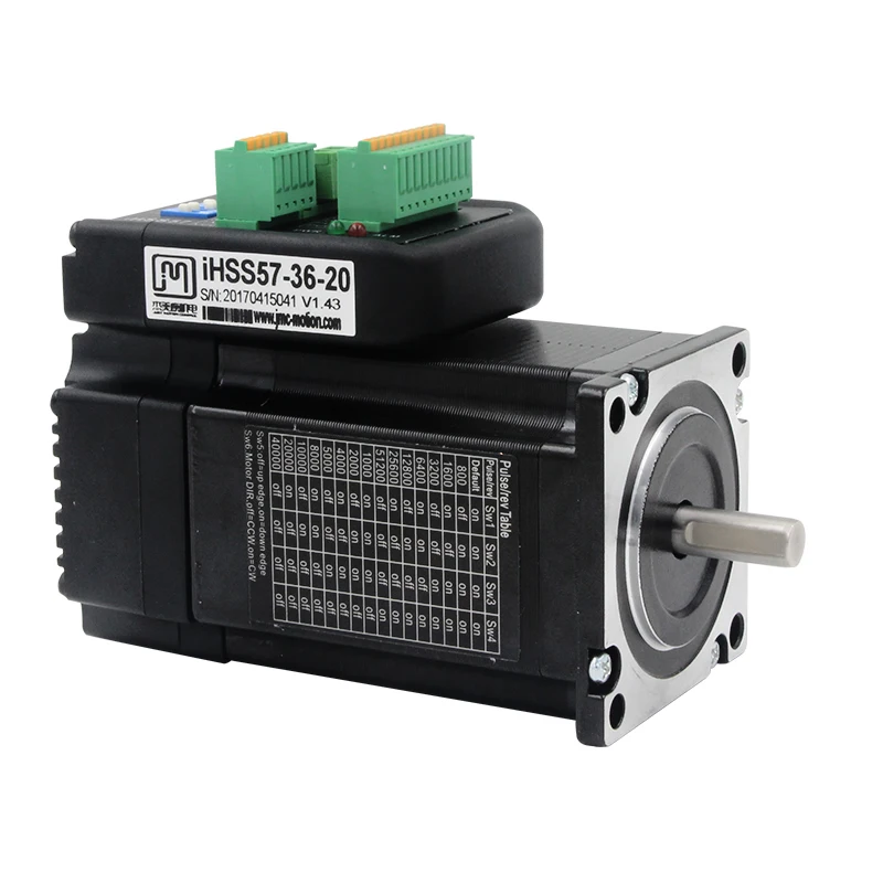 

JMC iHSS57-36-20 NEMA23 2Nm 283oz.in Integrated Closed Loop Stepper motor with driver 36VDC