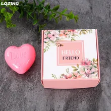 65*65*30 мм 30 шт. мыло ручной работы маленькая картонная коробка, персональные картонные безделушки коробки свадебные конфеты/упаковка для десертов коробка пятно на заказ