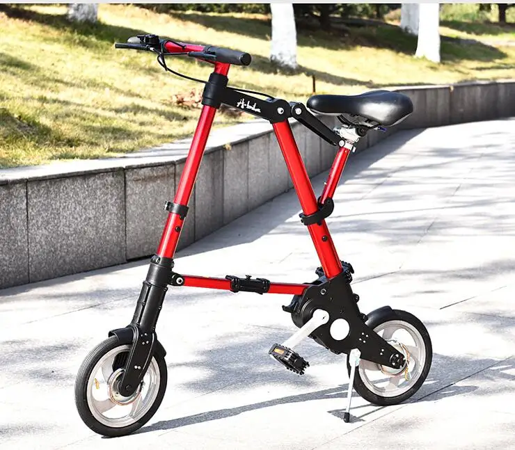 Factory direct sale 10-inch latest upgrade mini ultra light folding bicycle aluminum portable mountain bike