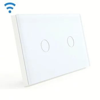 

Bseed Wireless Touch Switch 2 Gang 1 Way Touch Dimmer With Remote Control White Dimmable Switch Us Au