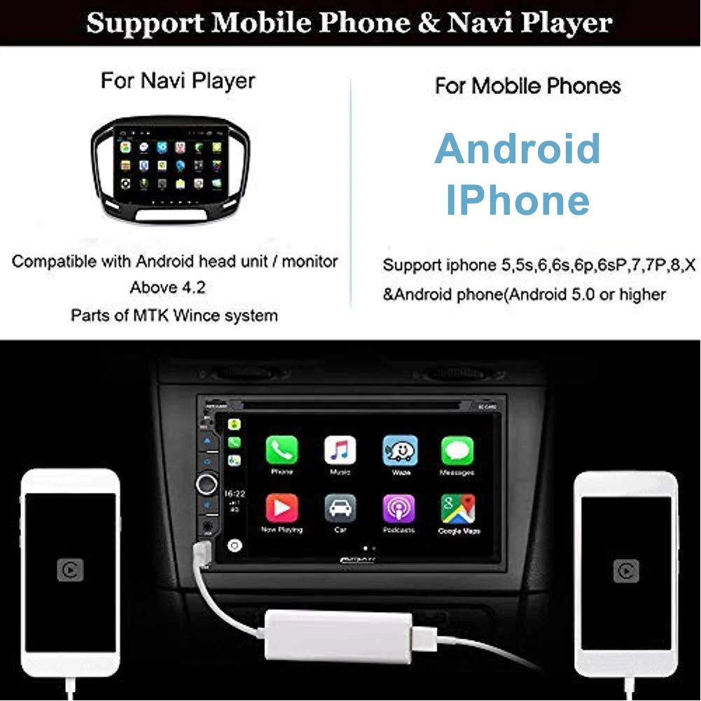 Carplay USB ключ, пригодный для WinCE Apple IPhone и Android автомобильный Автомобильный навигатор, аксессуары для электроники