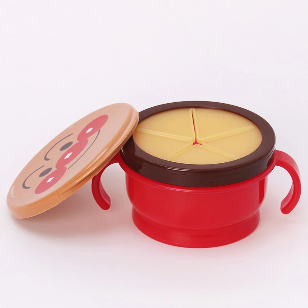 

Baby Kids Plastic Snack Catcher Portable Double Handle Snack Cup For Baby Food Container Snacks Storage Box