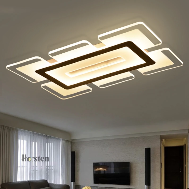 Horsten 110 220V Sky City Ultra-thin Transparent LED Ceiling Light Modern Creative Acrylic Bedroom Living Room Ceiling Light Home Lighting (2)