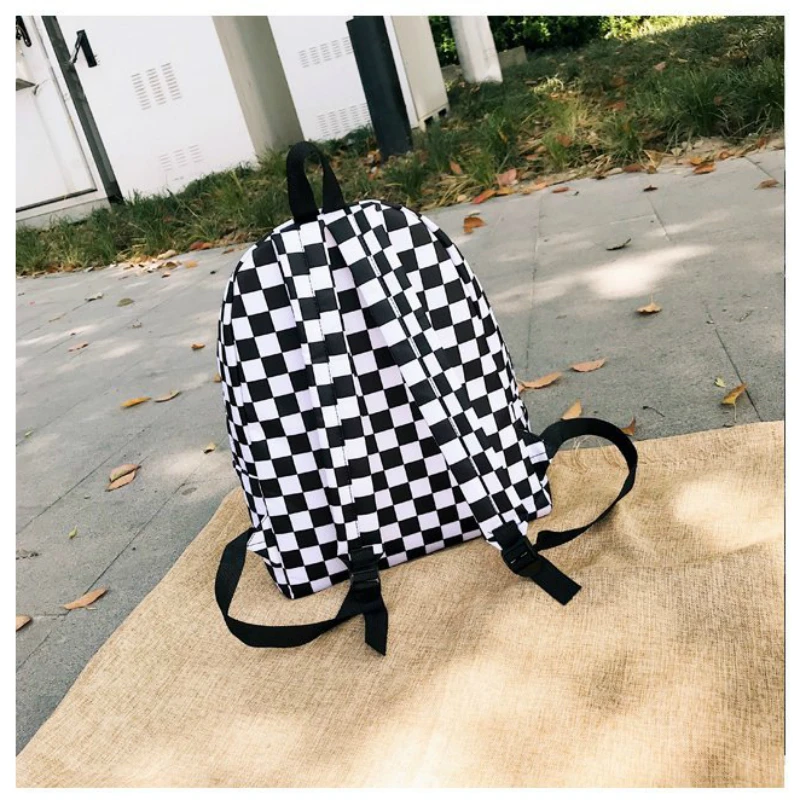 GOUSTER 2019 الساخن بيع النساء الرجال للجنسين شعرية ظهره جديد الاتجاه الشطرنج مراهق حقيبة مدرسية الأزواج عودة حزمة السفر حقيبة