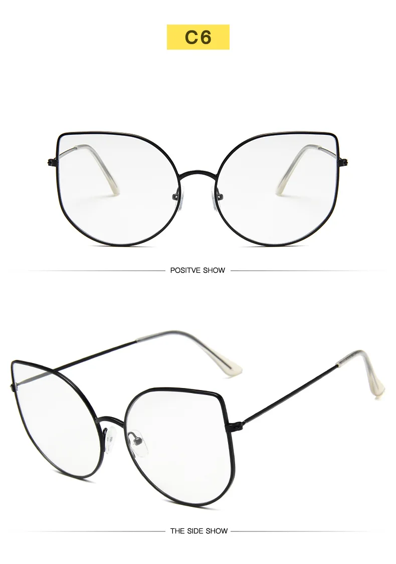 Винтажные сексуальные женские солнцезащитные очки кошачий глаз, женские модные черные коричневые розовые очки, металлическая оправа, солнцезащитные очки для женщин UV400
