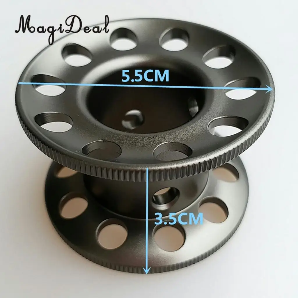 Scuba Diving Finger Spool Reel + 2mm 50m/164ft High Visibility Strong Strength Flat Dive Guide Line Snorkeling Diver Accessories