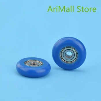 

5pcs 3*17*5mm convex mute pulley POM Injection molding plastic 623 bearing for 3D printer wrapped rubber MINI wheel