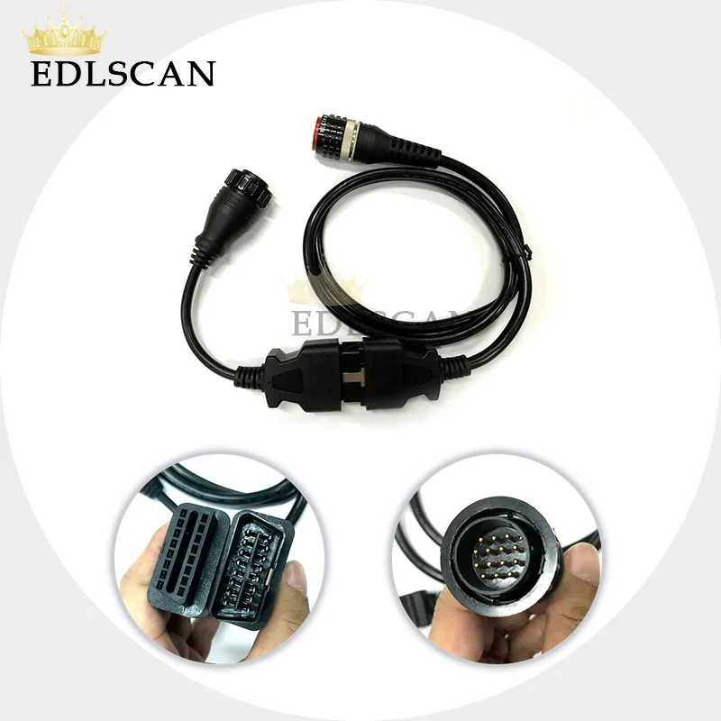 EDLSCAN 9993832 14Pin и 88890304 16Pin OBDII Диагностический кабель для Vocom для диагностики грузового автомобиля сканер дизельный анализатор работы двигателя