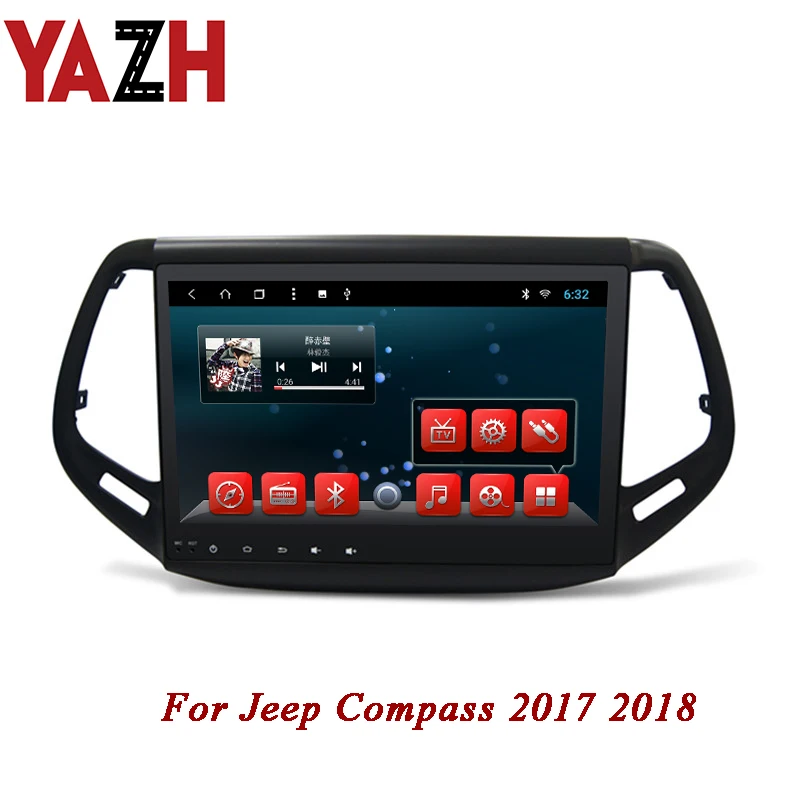 Discount YAZH 10.1 Inch Android Car GPS Navigation For Jeep Compass 2017 2018 1 Din Radio Multimedia auto head unit stereo No DVD Player 0 Discount YAZH 10.1 Inch Android Car GPS Navigation For Jeep Compass 2017 2018 1 Din Radio Multimedia auto head unit stereo No DVD Player 0