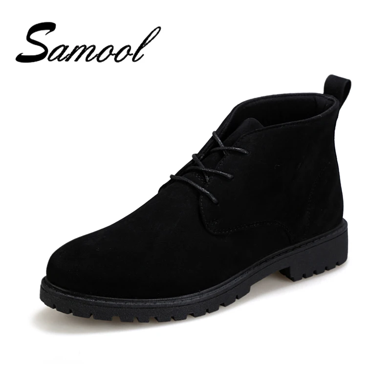 2018 Autumn Lace Up Men'S Wear Resistant Martin Boots Man Casual Boots ...