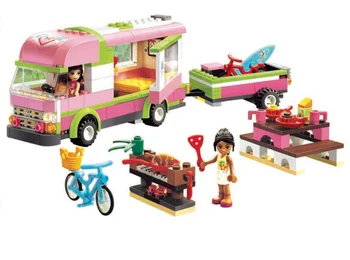 

New Original Friends 10168 RV Plastic Building Block 314pcs/set Girls Adventure Camper Bricks Toys Compatible