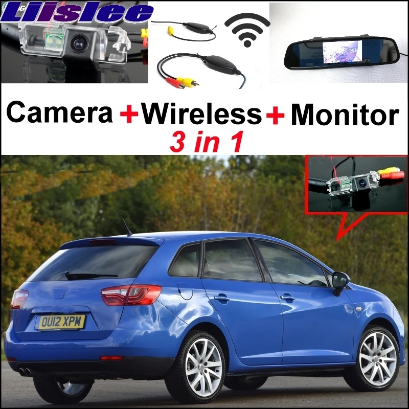 Liislee For SEAT IBIZA ST 6J 2009~2016 3 in1 Special Rear View Wifi Camera + Wireless Receiver Mirror Monitor DIY Parking System