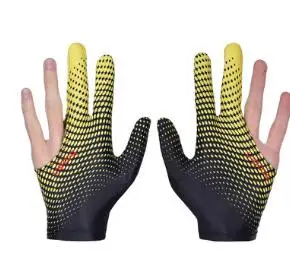 Новые бильярдные перчатки трехпальцевые перчатки Shun rod высокие эластичные впитывающие пот износостойкие бильярдные перчатки - Цвет: 3