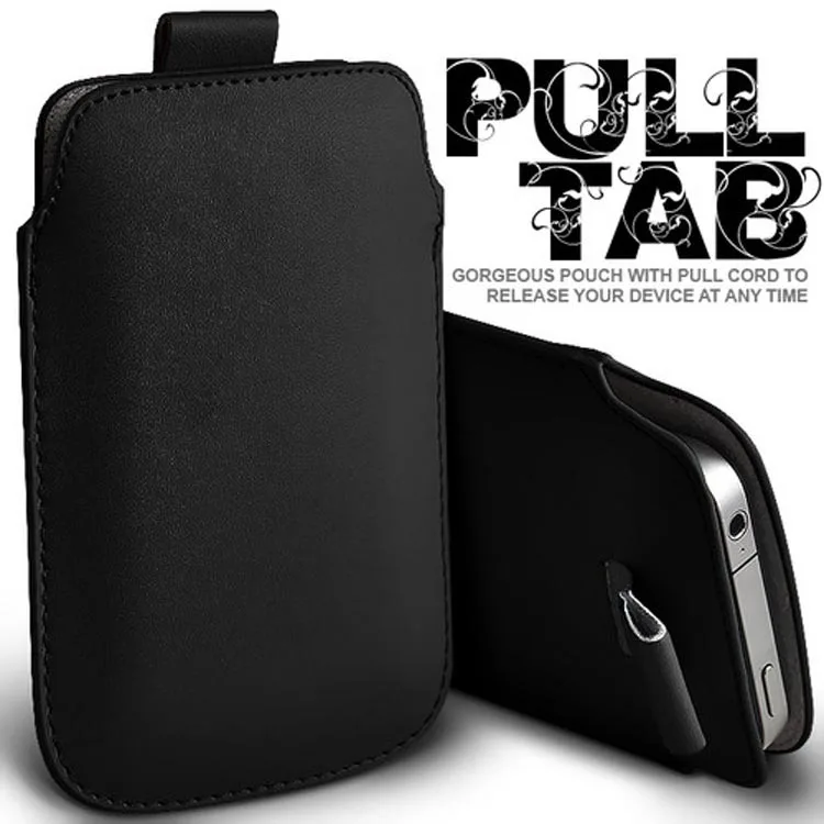 Кожаный чехол для samsung A750 A7 Чехол карманный веревочный кобура Pull Tab чехол для samsung Galaxy A7 A750F чехол для телефона - Цвет: Black Case