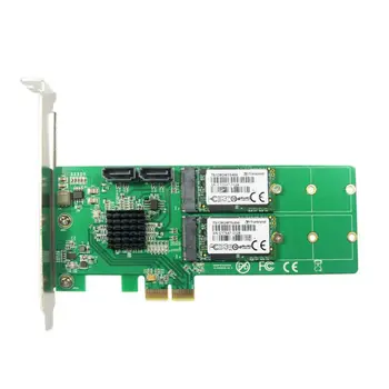 

2 ports SATA 6Gbps + Dual B key M.2 slot PCI-e Card SATA 3.0 NGFF SSD + HDD with RAID 0 RAID 1 RAID10 For Marvell