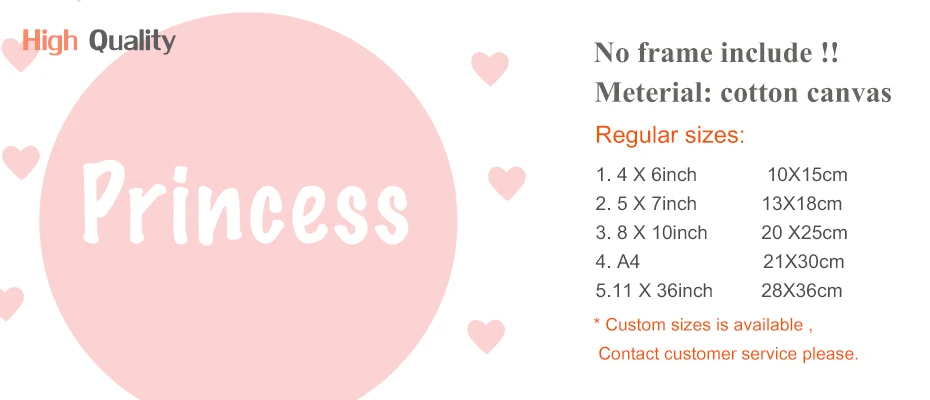 Pink Princess Flamigo Swan Cartoon Wall Art Poster Modern Canvas Painting For Nursery Kids Girl Bedroom Home Decor Wall Picture (3)