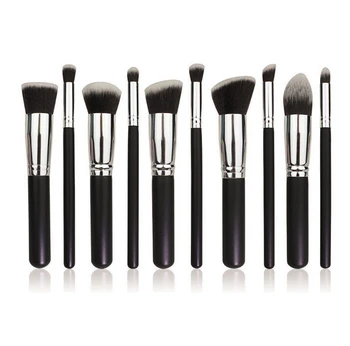 

50sets/lot Superior Professional Soft Cosmetic Make up Brush Set Woman's Toiletry Kit 10 Pcs/set makeup brushes kabuki brush