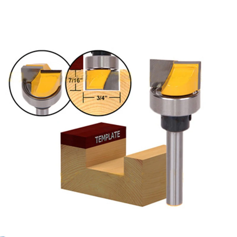 

1/4x3/4 Shank Groove Template Router Bit Wood Cutter For Woodworking Tool