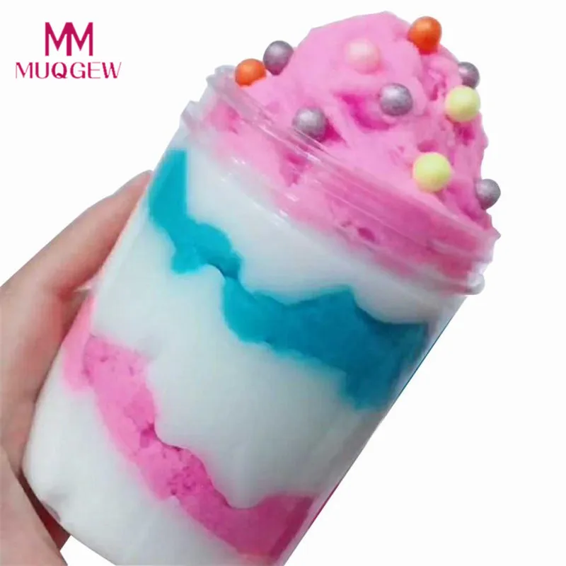 

120ml Beautiful Squishy Colorful Ice Cream Mixing Cloud Slime Scented Stress Kids Clay Toy Sludge Toys Pug Toys For Children