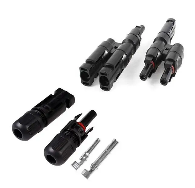 

1 Paire MC4 connector male + female and 1 paire MC4 T branch connect solar panel