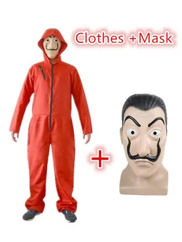 

Halloween Party Salvador Dali Cosplay Movie Mask Money Heist The House of Paper La Casa De Papel Cosplay Costume Face Mask
