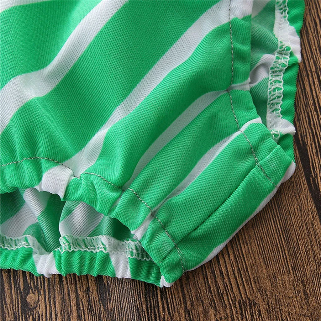 New Summer Bathing Suit Toddler Baby Girl Swimwear Watermelon Striped Swimsuit Bathing Beach One Piece kız bebek mayo A1