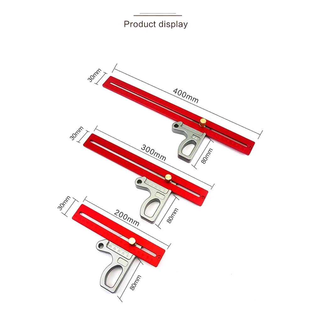 200/300/400 мм деревообрабатывающая линейка 45 градусов линейка высота линейка; Деревообработка Scribe измерительный прибор