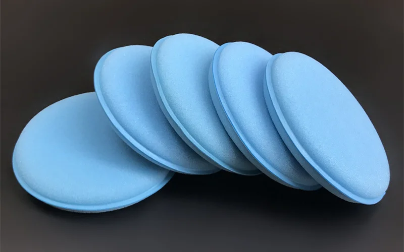 Lucullan 5 упаковочных синих восковых аппликаторов коврик лучший для воска и полировки супер высокой плотности импортные материалы губки пены - Цвет: 5 Pcs Blue Sponge